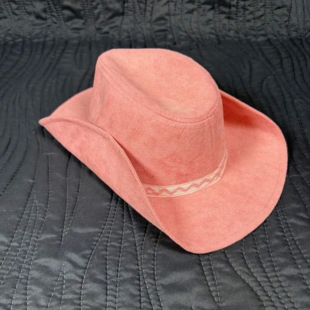 Rising Star Toddler Pink Faux Suede Cowgirl Cowboy Hat Western Costume